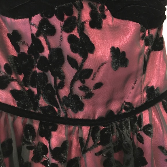 Betsey Johnson Velvet Evening Holiday Party Dress - Picture 2 of 6